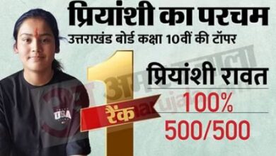 Photo of उत्तराखंड बोर्ड रिजल्ट: हाईस्कूल में प्रियांशी रावत ने किया टॉप, 500 में से 500 अंक किए प्राप्त