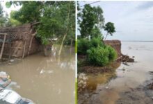 Photo of बदायूं में खतरे के निशान से ऊपर बह रही गंगा, चार गांव खाली कराने की तैयारी
