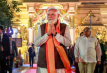 Photo of दोनों हाथों में डमरू, शिव भक्तों का हूजुम… सोमनाथ स्वाभिमान पर्व में पीएम मोदी हुए शामिल